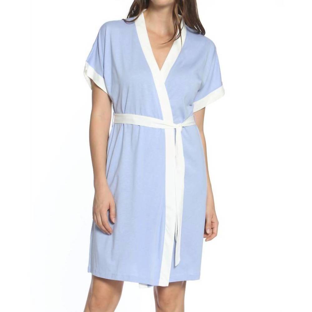 NEW TWELVE EIGHTY EIGHT madeleine short sleeve sleeve robe in lavender